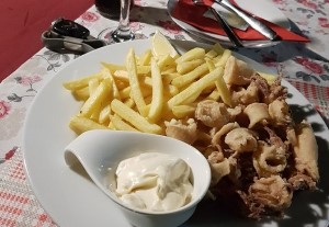 Grilled squids Krk

