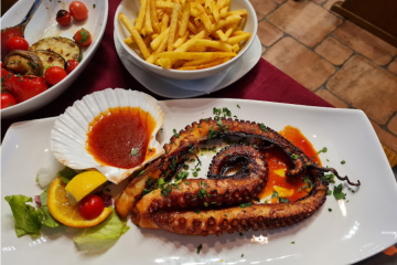 Grilled octopus Rab