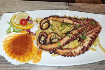 Grill hobotnica, Rab