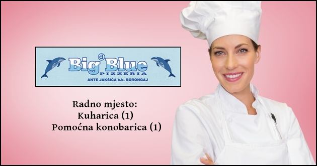 Pizzeria Big Blue (Borongaj) zapošljava nove radnike